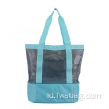 Tas piknik piknik custom mesh tote terisolasi tas pendingin